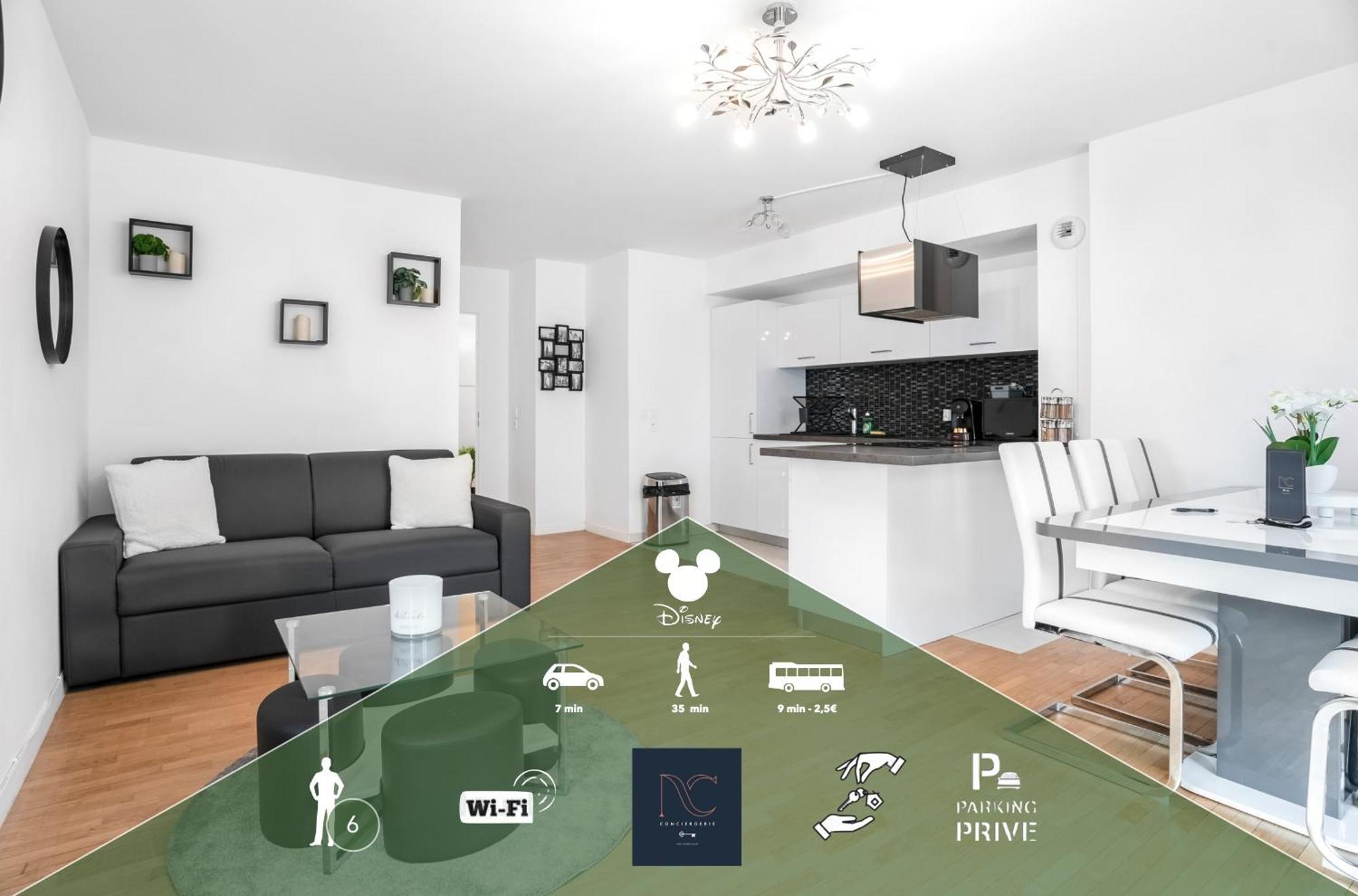Disneyland-paris 6pers,parking, Wifi, Apartment Serris